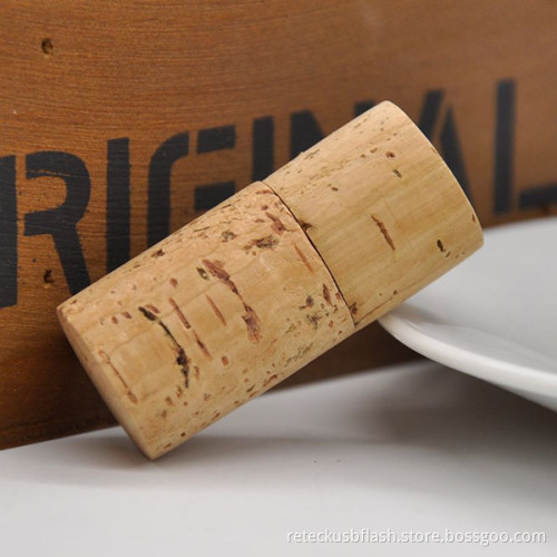 Cylinder Wood Design USB Flash Drive Light